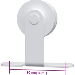 vidaXL Kit herrajes para puertas correderas de acero 183 cm Blanco Sale