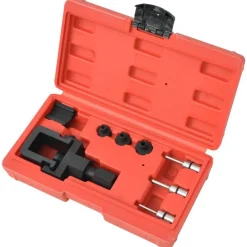 vidaXL Kit herramientas de cortar y remachar cadenas de moto 8 piezas New