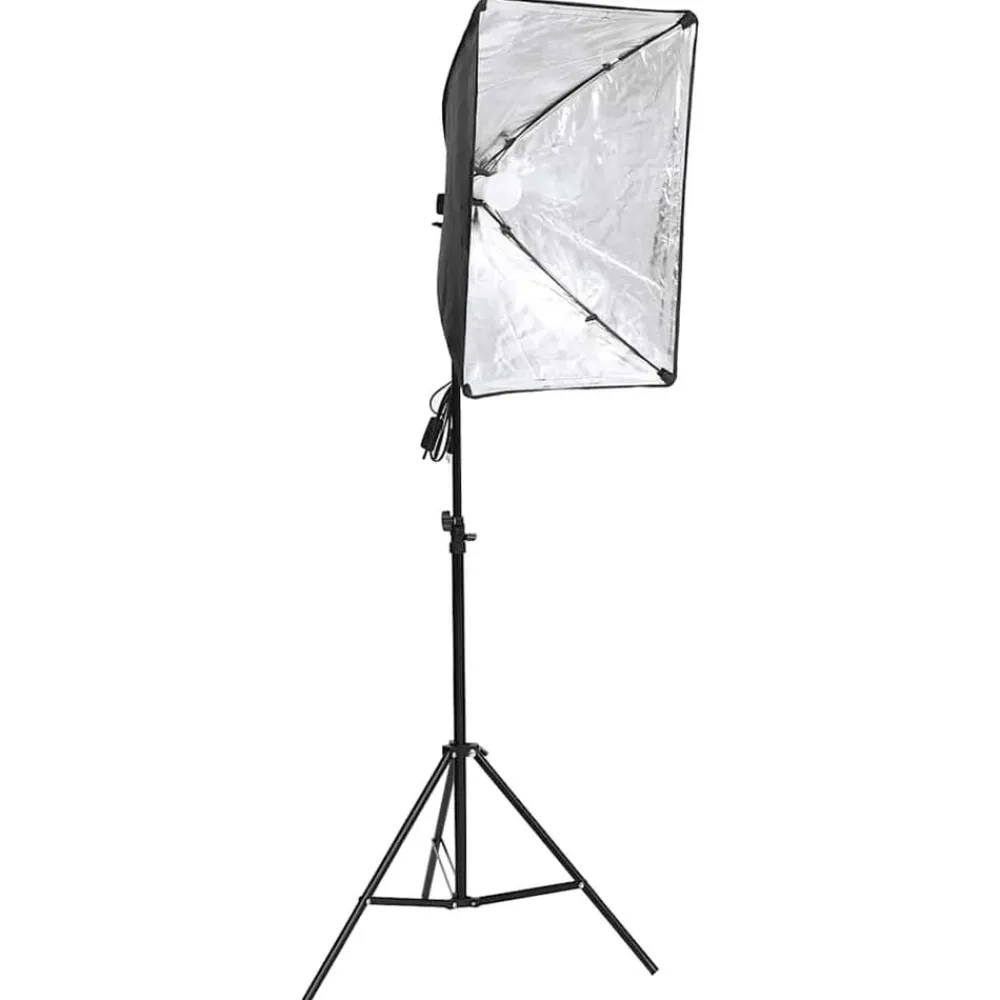 vidaXL Kit iluminación de estudio fotográfico con fondos y softboxes Best