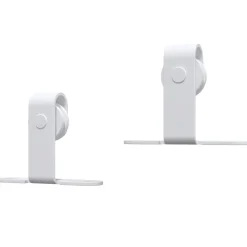 vidaXL Materiales De Construcción-Kit mini puerta corredera armario acero carbono blanco 183 cm