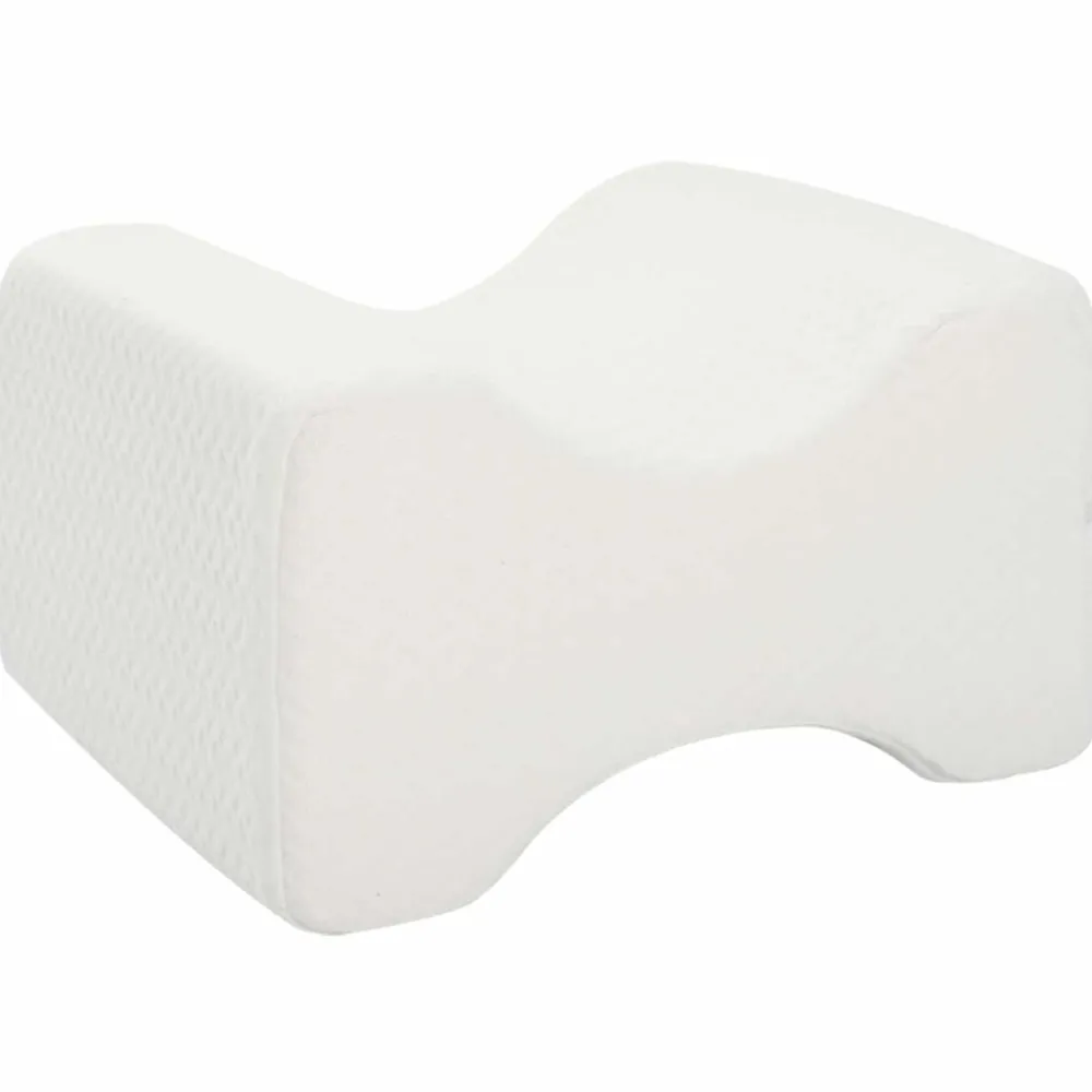 vidaXL Knee Pillow Espuma viscoelástica y poliéster 26 x 21,5 x 15 cm White Outlet