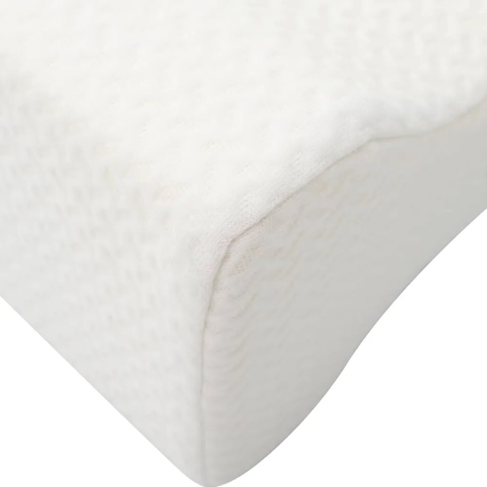 vidaXL Knee Pillow Espuma viscoelástica y poliéster 26 x 21,5 x 15 cm White Outlet