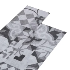 vidaXL Materiales De Construcción-Lama de Suelo Autoadhesiva 32 pcs Patrón Gris 4,46 m² PVC