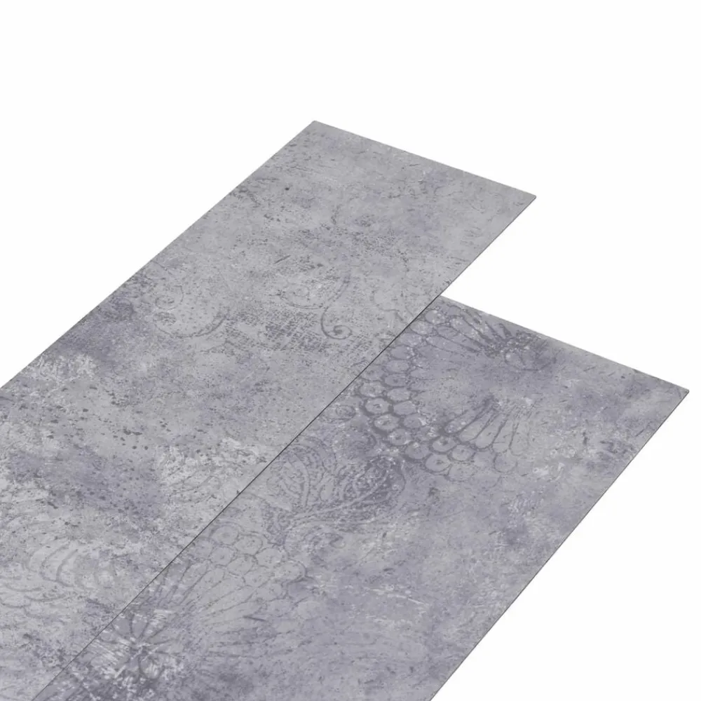 vidaXL Materiales De Construcción-Lama de Suelo Autoadhesiva 32 pcs Cemento Gris 4,46 m² PVC