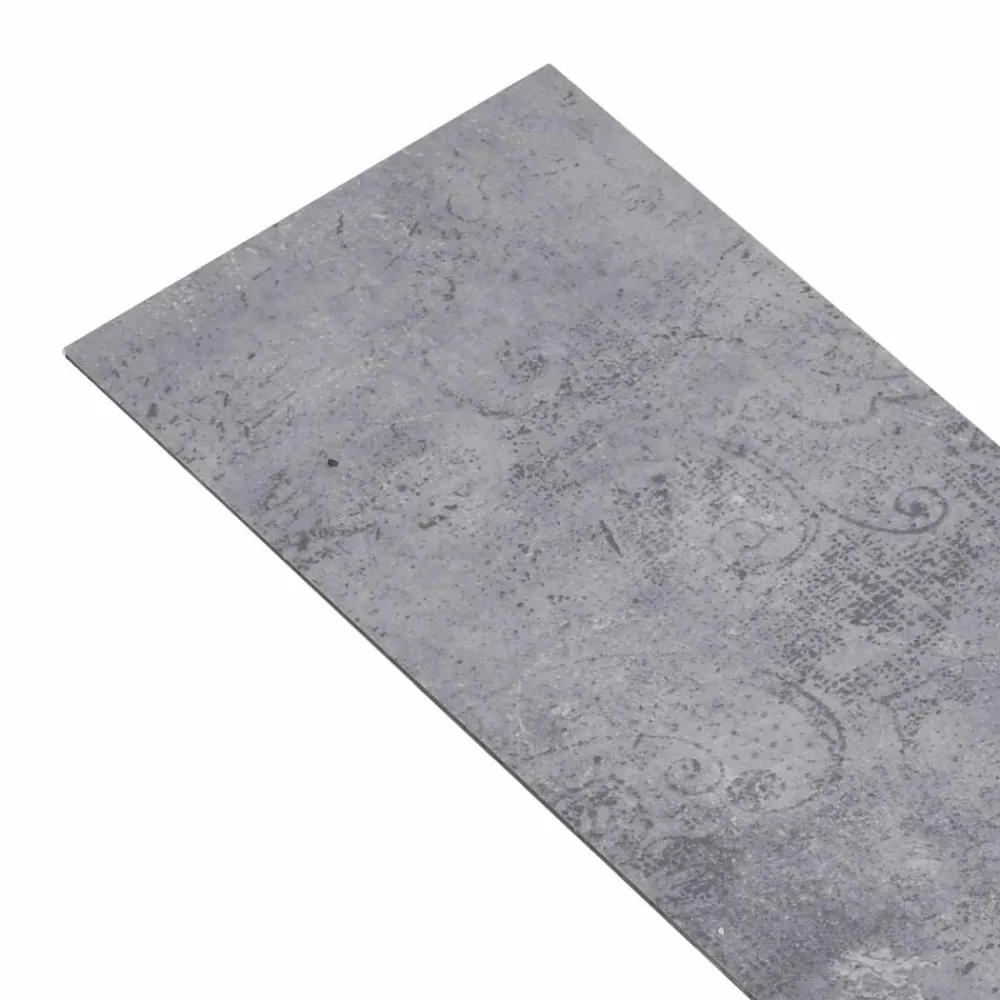 vidaXL Materiales De Construcción-Lama de Suelo Autoadhesiva 32 pcs Cemento Gris 4,46 m² PVC