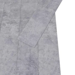 vidaXL Materiales De Construcción-Lama de Suelo Autoadhesiva 32 pcs Cemento Gris 4,46 m² PVC