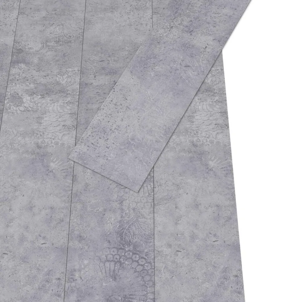 vidaXL Materiales De Construcción-Lama de Suelo Autoadhesiva 32 pcs Cemento Gris 4,46 m² PVC