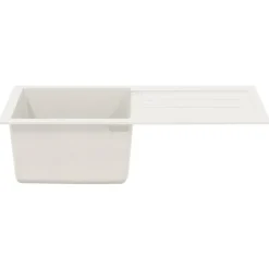 vidaXL Lavabo 780 x 500 mm 80% Cuarzo y 20% Resina White Clearance
