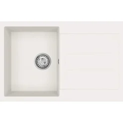 vidaXL Lavabo 780 x 500 mm 80% Cuarzo y 20% Resina White Clearance