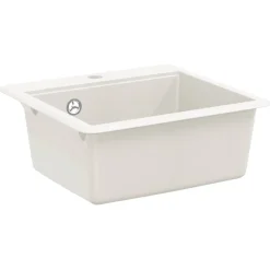vidaXL Lavabo 470 x 440 mm granito White