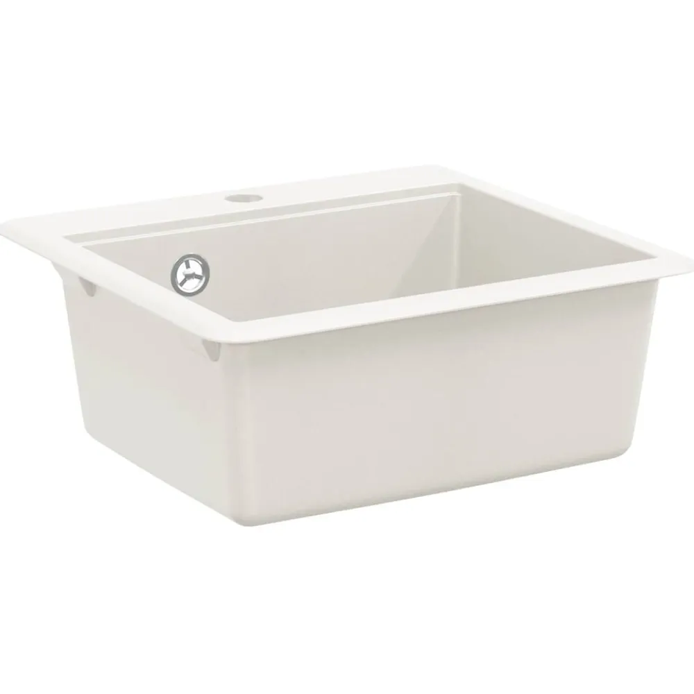 vidaXL Lavabo 470 x 440 mm granito White