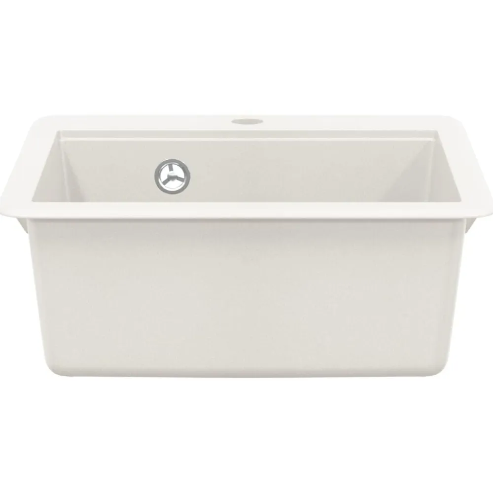 vidaXL Lavabo 470 x 440 mm granito White