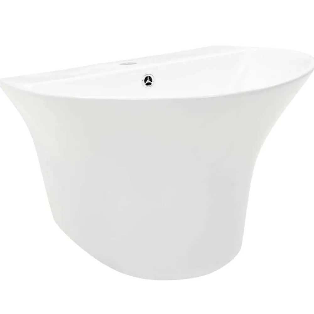 vidaXL Fontanería-Lavabo 56 x 48 x 42 cm Cerámica Glaseada