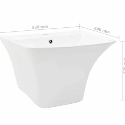 vidaXL Lavabo 53 x 44 x 37 cm Cerámica Glaseada Hot