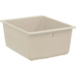 vidaXL Fontanería-Lavabo 370 x 460 mm 80% Cuarzo y 20% Resina