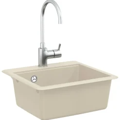 vidaXL Fontanería-Lavabo 470 x 440 mm granito