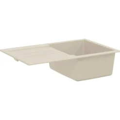 vidaXL Lavabo 780 x 500 mm 80% Cuarzo y 20% Resina Beige Outlet