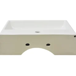 vidaXL Lavabo con orificio para grifo cerámica 51,5x38,5x15 cm Blanco Outlet