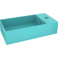 vidaXL Fontanería-Lavabo con rebosadero cerámica