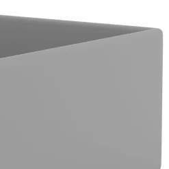 vidaXL Lavabo con rebosadero cerámica Gris claro Best