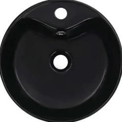 vidaXL Fontanería-Lavabo con rebosadero 36x13 cm cerámica