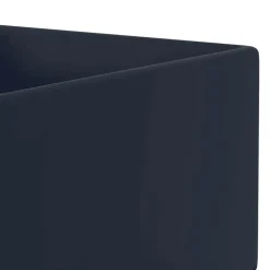 vidaXL Lavabo con rebosadero cerámica Azul oscuro Online