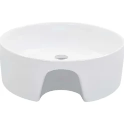 vidaXL Fontanería-Lavabo con rebosadero 36x13 cm cerámica