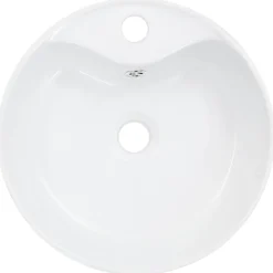 vidaXL Fontanería-Lavabo con rebosadero 36x13 cm cerámica