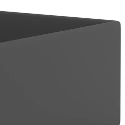 vidaXL Lavabo con rebosadero cerámica Gris oscuro Best