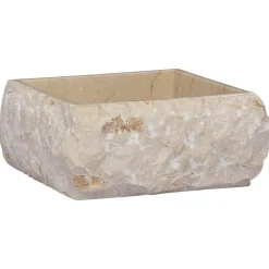 vidaXL Lavabo mármol 30x30x13 cm Crema Best