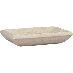 vidaXL Lavabo mármol 50x35x10 cm Crema Best