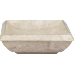 vidaXL Lavabo mármol 50x35x10 cm Crema Best