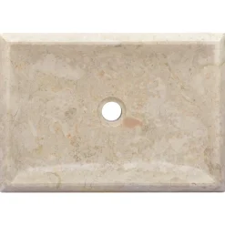 vidaXL Lavabo mármol 50x35x10 cm Crema Best