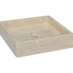 vidaXL Fontanería-Lavabo mármol 40x40x10 cm
