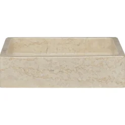 vidaXL Fontanería-Lavabo mármol 40x40x10 cm