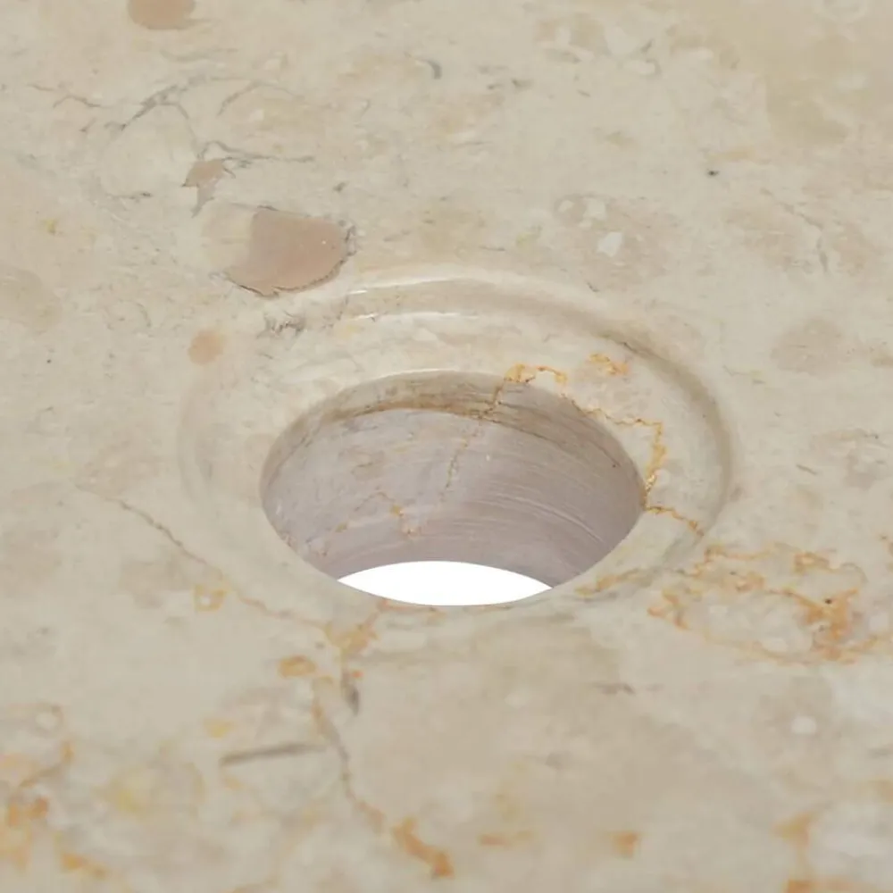 vidaXL Fontanería-Lavabo mármol 40x40x10 cm