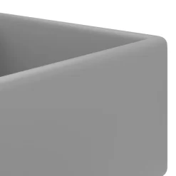 vidaXL Fontanería-Lavabo cuadrado rebosadero cerámica 41x41 cm