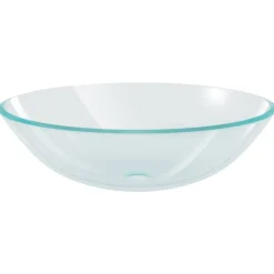 vidaXL Lavabo de baño con grifo y desagüe de empuje vidrio templado Online