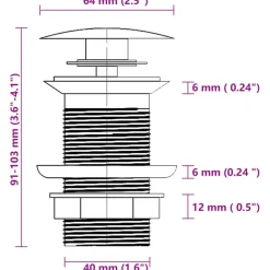 vidaXL Lavabo de baño grifo y desagüe de empuje vidrio templado marrón Discount