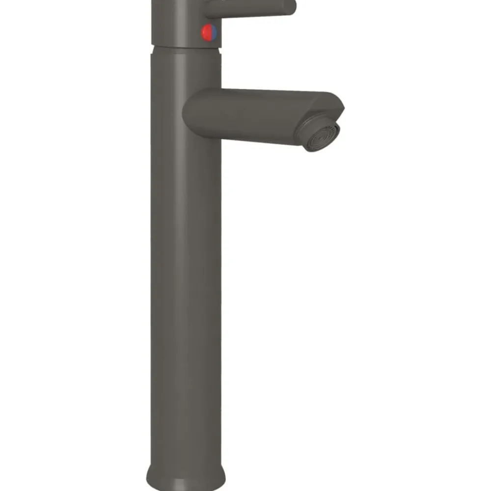 vidaXL Lavabo de baño grifo&desagüe de empuje vidrio templado dorado Hot