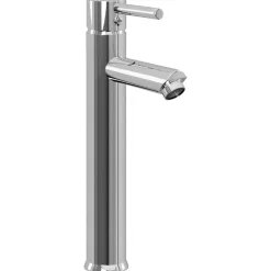 vidaXL Lavabo de baño grifo y desagüe de empuje vidrio templado marrón New