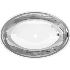 vidaXL Lavabo de cerámica 40x33x13,5 cm Plateado Clearance
