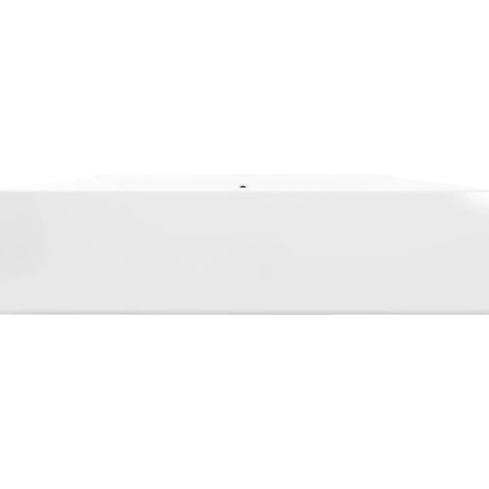vidaXL Lavabo de cerámica rectangular con orificio de grifo 60x46 cm Blanco Online