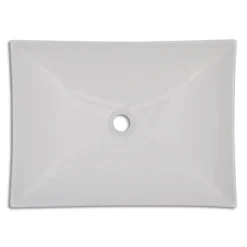 vidaXL Fontanería-Lavabo de cerámica porcelana Art con brillo