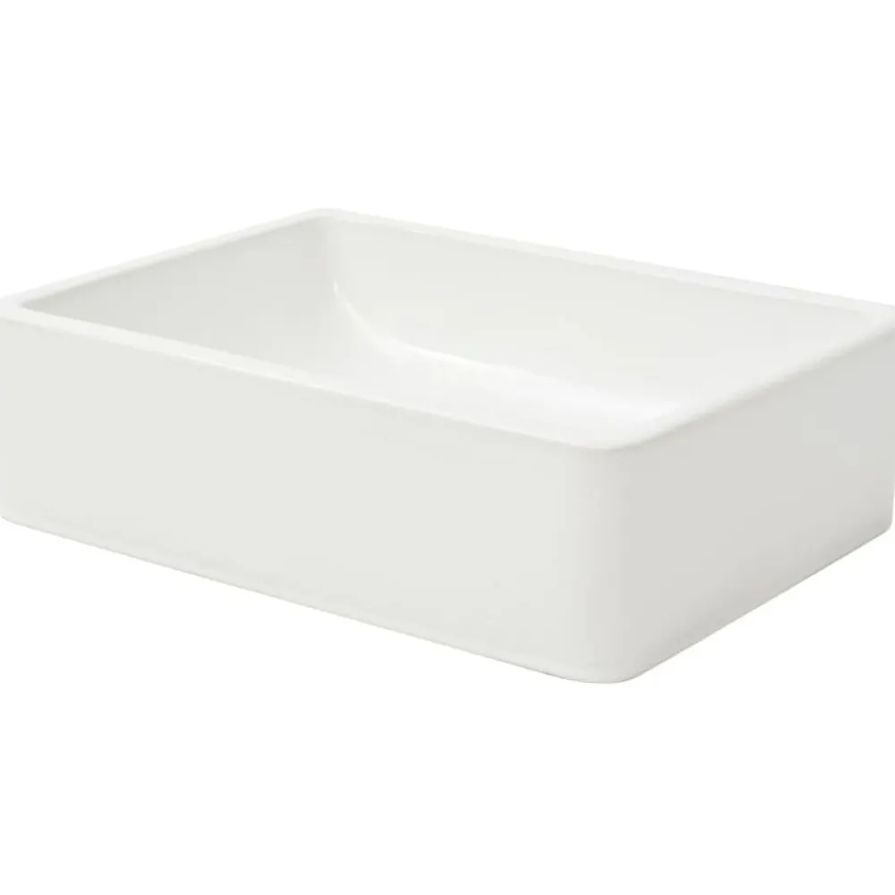 vidaXL Lavabo de cerámica 41x30x12 cm Blanco Best