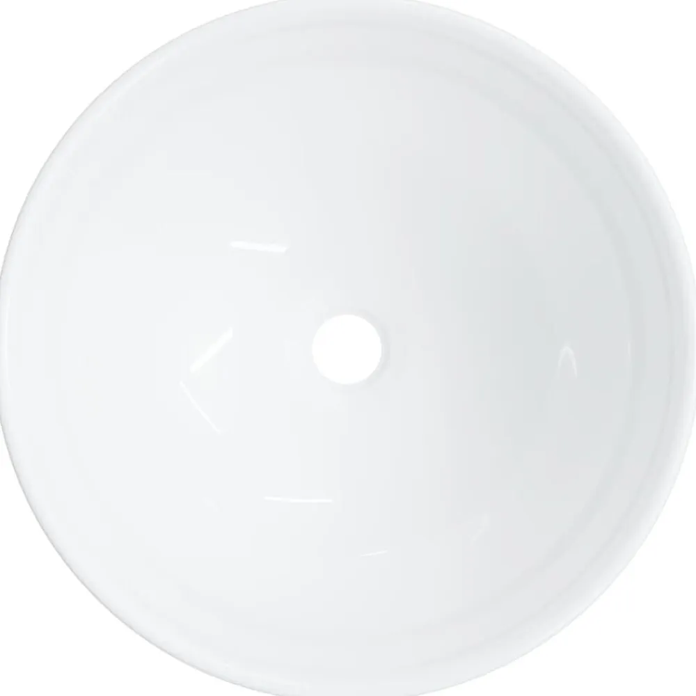 vidaXL Lavabo de cerámica 28x28x10 cm Blanco Outlet