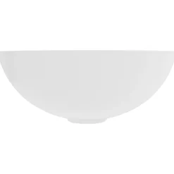 vidaXL Lavabo de cuarto de baño redondo cerámica blanco mate Outlet