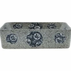 vidaXL Lavabo de encimera rectangular cerámica 46x35,5x13cm Multicolor Online