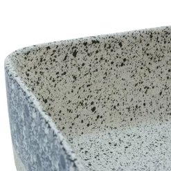 vidaXL Lavabo de encimera rectangular cerámica gris azul 46x35,5x13 cm Gris y azul Sale