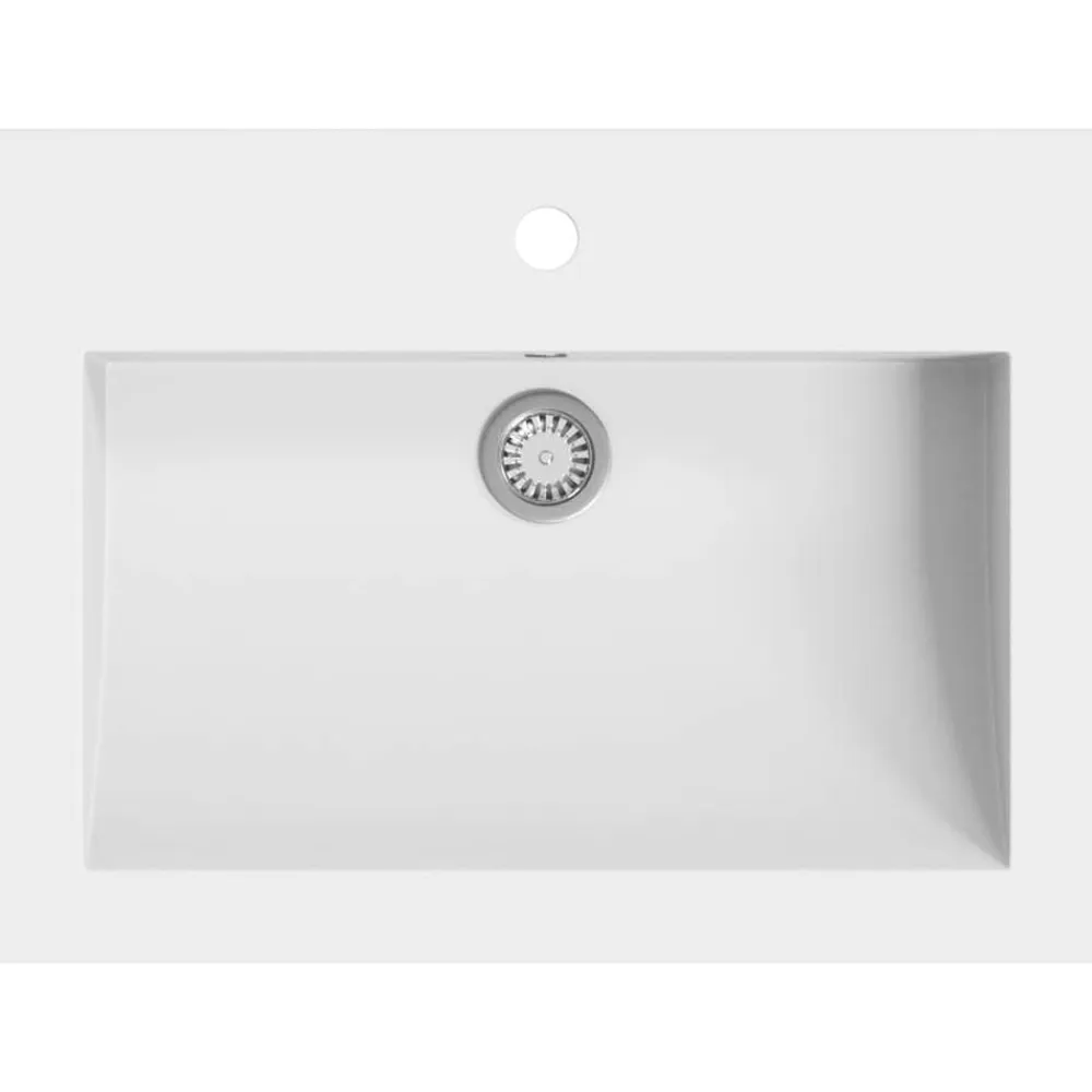 vidaXL Fontanería-Lavabo de granito 600x450x120 mm